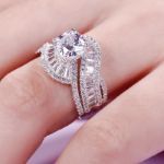 Bortwide Vintage Cushion Cut Sterling Silver Ring