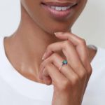 Bortwide "Endless Love" Cushion Cut Sterling Silver Ring