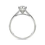 Bortwide Pear Cut Solitaire Sterling Silver Engagement Ring