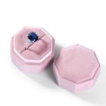 Bortwide Octagon Velvet Ring Box