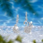 Bortwide "Be My Queen" Swan Cultured Pearl Sterling Silver Jewelry Set