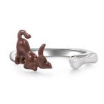 Bortwide "Guitarist" Little Boy Sterling Silver Stacking Ring