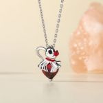 Bortwide Hug Me "Ghost Dog" Zero Heart Cut Sterling Silver Jewelry Set