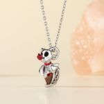 Bortwide Hug Me "Ghost Dog" Zero Heart Cut Sterling Silver Jewelry Set