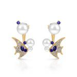 Bortwide "Adorable Tropical Fish" Cultured Pearl Sterling Silver Jewelry Set