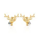 Bortwide "Serene Beauty" Elk Round Cut Sterling Silver Jewelry Set