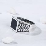 Bortwide Classic Sterling Silver Signet Ring