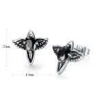 Bortwide Punk Style Eagle Titanium Steel Men's Earrings