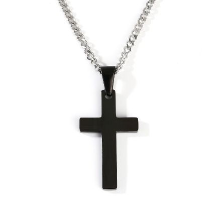 Bortwide Religious Cross Stainless Steel Men's Necklace