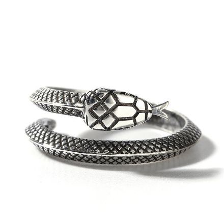 Bortwide "Pure Desire" Snake Sterling Silver Men's Ring