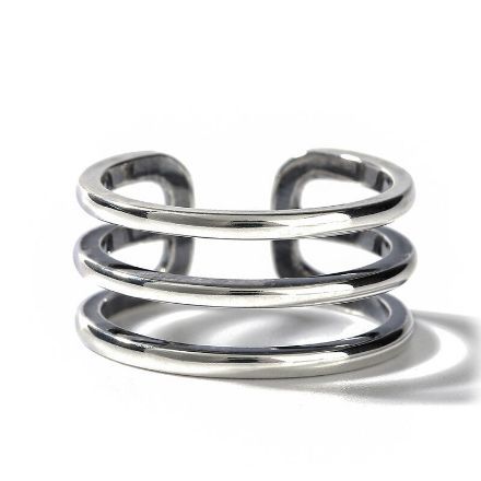 Bortwide "It's Unique" Open Sterling Silver Men's Ring