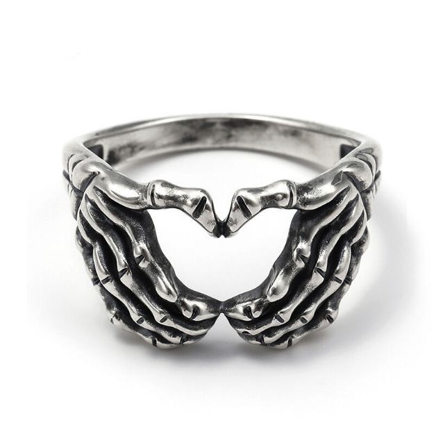 Bortwide "Loyalty and Love" Claddagh Sterling Silver Men's Ring