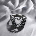 Bortwide "Loyalty and Love" Claddagh Sterling Silver Men's Ring