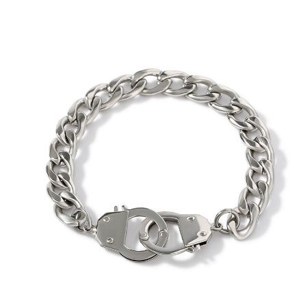 Bortwide Handcuff Design Stainless Steel Men's Bracelet