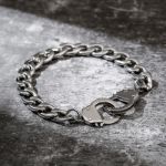 Bortwide Handcuff Design Stainless Steel Men's Bracelet