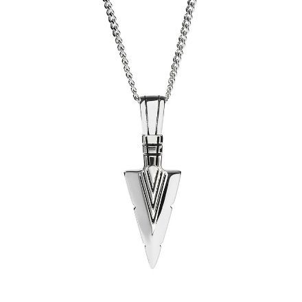 Bortwide Arrow Symbol Stainless Steel Men's Necklace