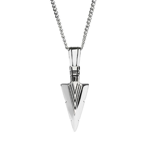 Bortwide Arrow Symbol Stainless Steel Men's Necklace