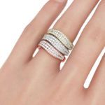 Bortwide Stacking Sterling Silver Women's Band Set
