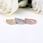 Bortwide Stacking Sterling Silver Women's Band Set