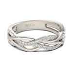 Bortwide Intertwined Sterling Silver Women's Band