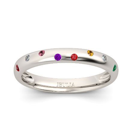 Bortwide Multicolor Round Cut Women's Band