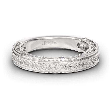 Bortwide Vintage Carving Sterling Silver Women's Band