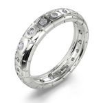 Bortwide "Endless Love" Round Cut Sterling Silver Band