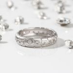 Bortwide "Endless Love" Round Cut Sterling Silver Band