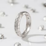 Bortwide "Endless Love" Round Cut Sterling Silver Band