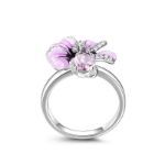 Bortwide "Nature's Beauty" Flower Enamel Sterling Silver Ring