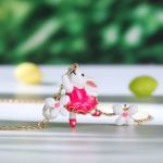 Bortwide "Enchanted Rabbit" Enamel Sterling Silver Jewelry Set