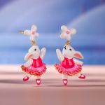 Bortwide "Enchanted Rabbit" Enamel Sterling Silver Jewelry Set