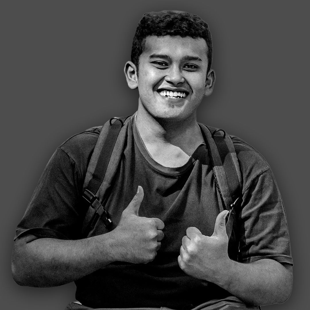 Professional portrait of creative designer showcasing modern design aesthetic and creative workspace