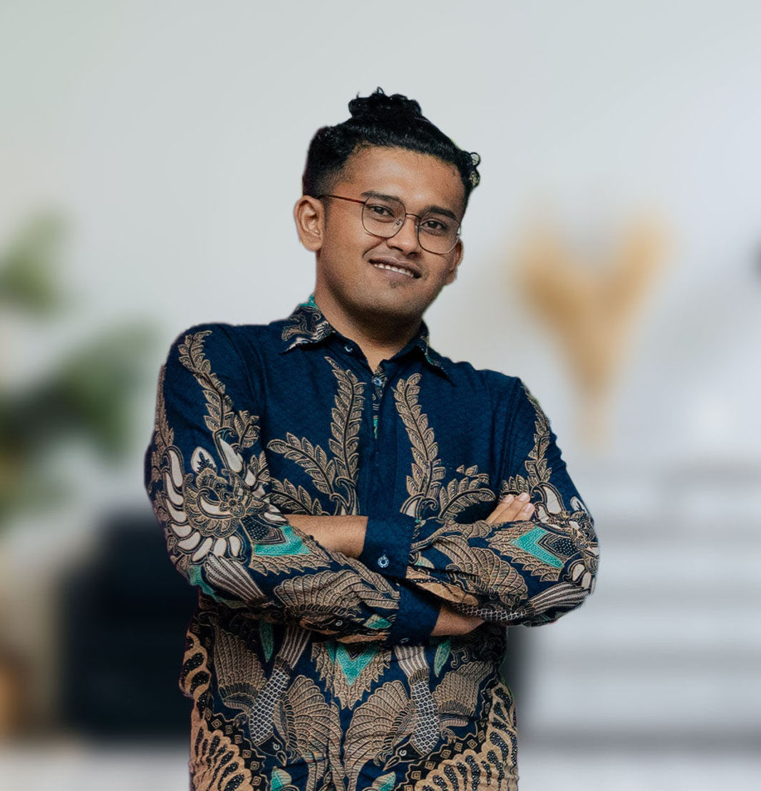 Professional portrait of a creative designer