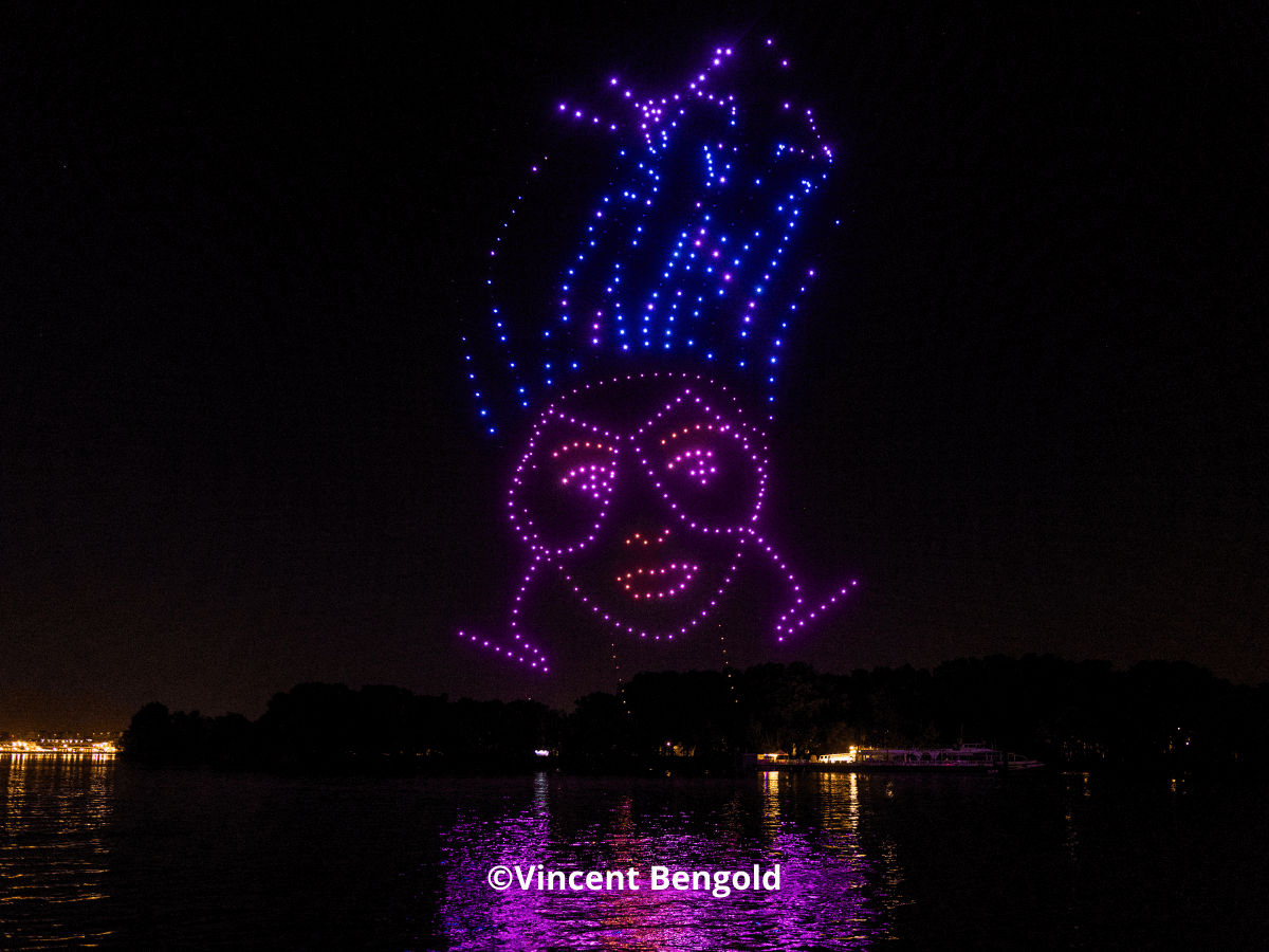 Drone Show in French Wine Festival