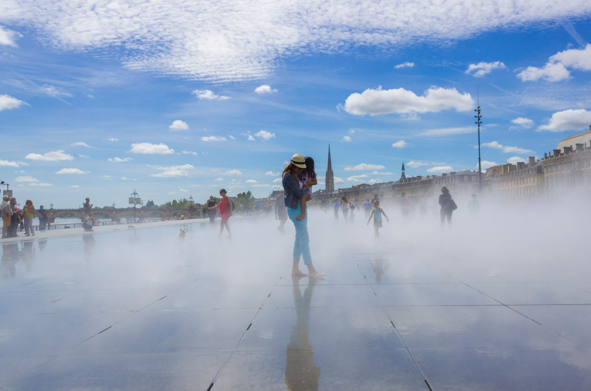 miroir d'eau famille
