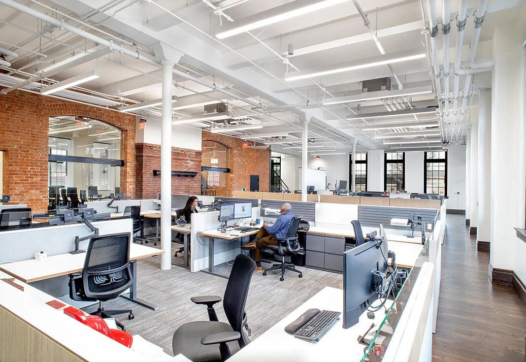 Modern office interior construction