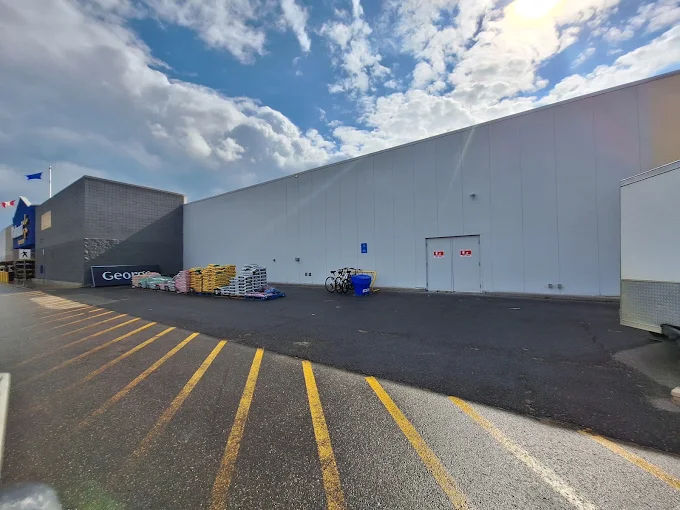 Walmart store addition beside the parking lot