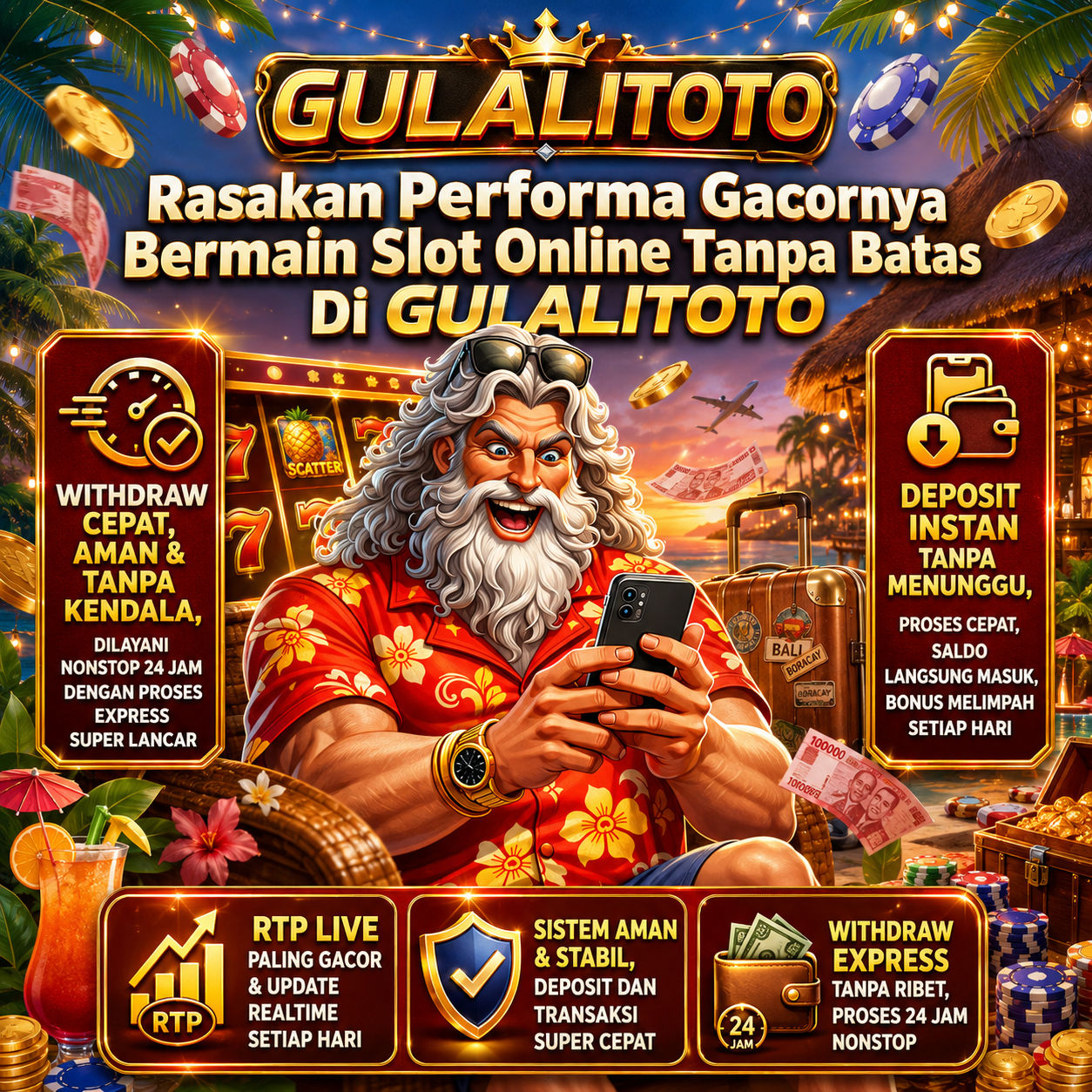 Rasakan Performa Gacornya Bermain Slot Online Tanpa Batas Di GULALITOTO