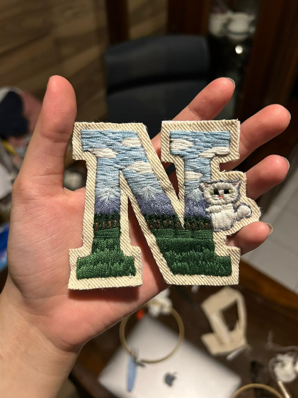 Embroidered catalog piece