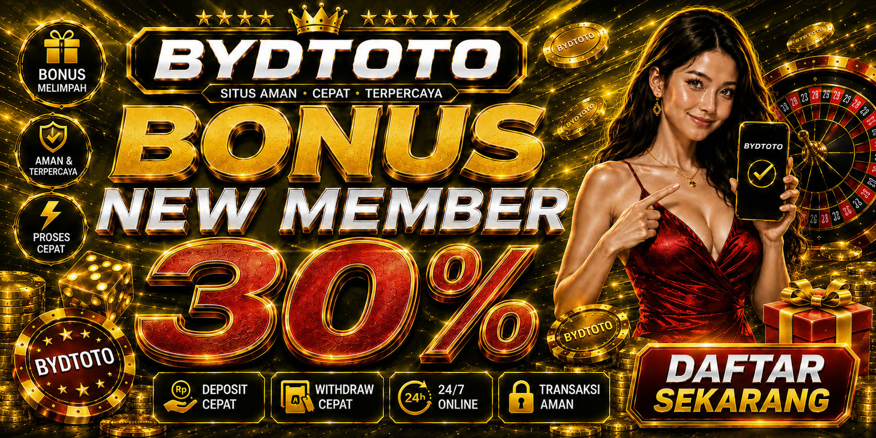 BONUS NEW MEMBER 30%