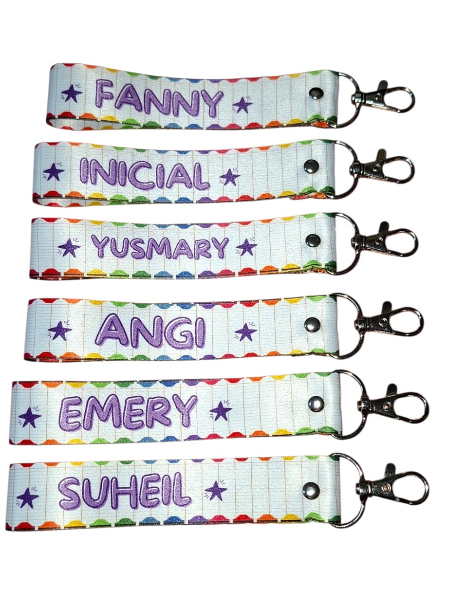 Llavero mini lanyard con gancho de lujo