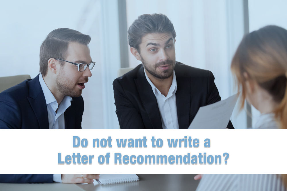 Do Not Want to Write a Letter of Recommendation? Ask Yogesh Sood.