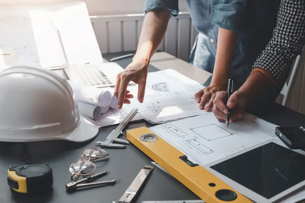 Home elevation Phase I — structural engineering, blueprint design, stairs and landings, and professional survey for flood-safe elevation height