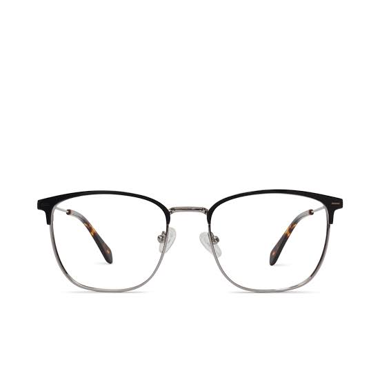 Clubmaster shape eyeglasses