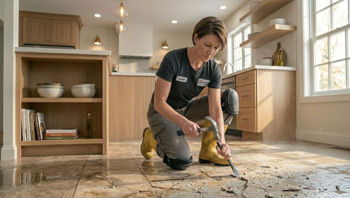 Tile Floor Water Damage Repair in Allen, MD
