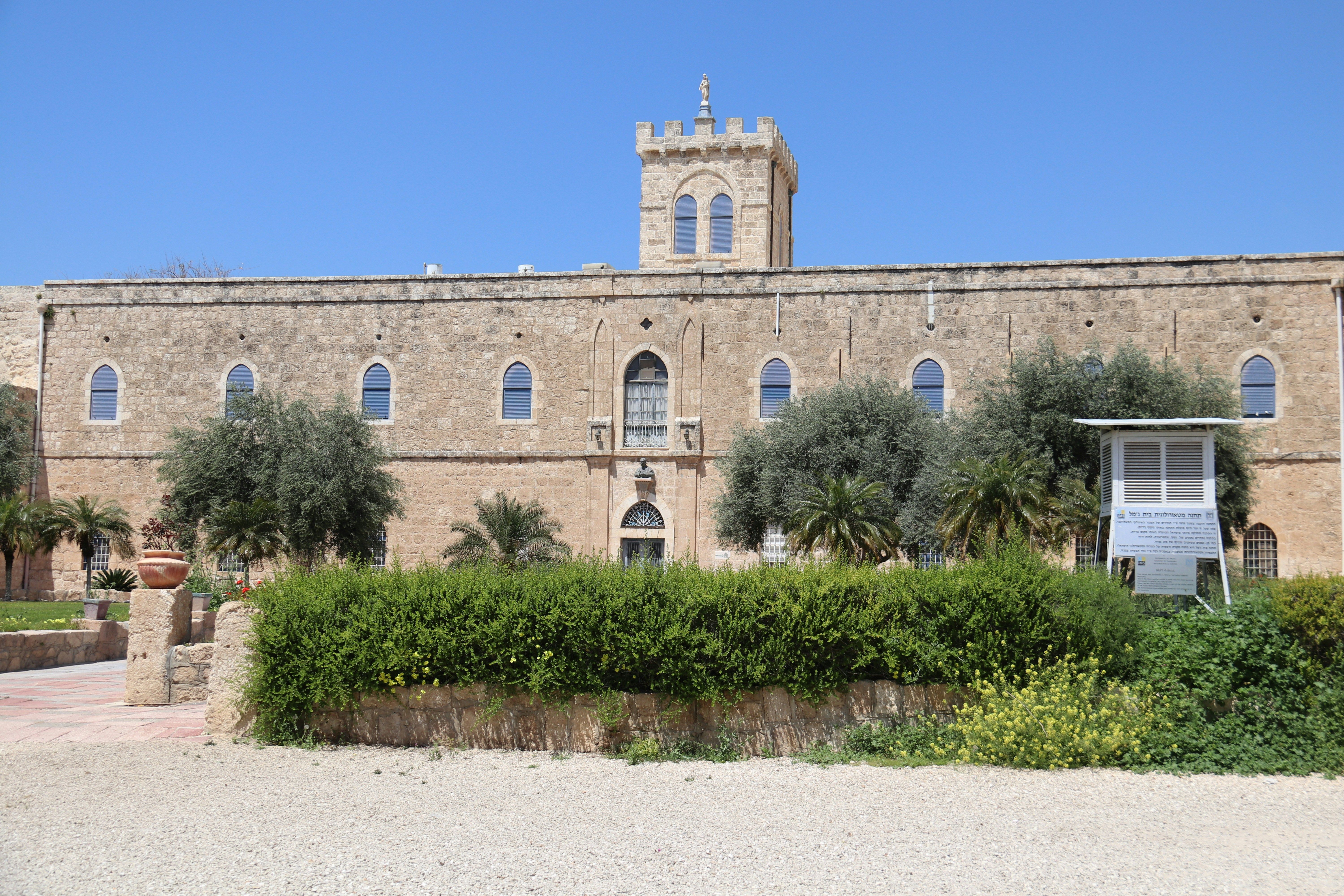 a large building with a clock tower on top of it