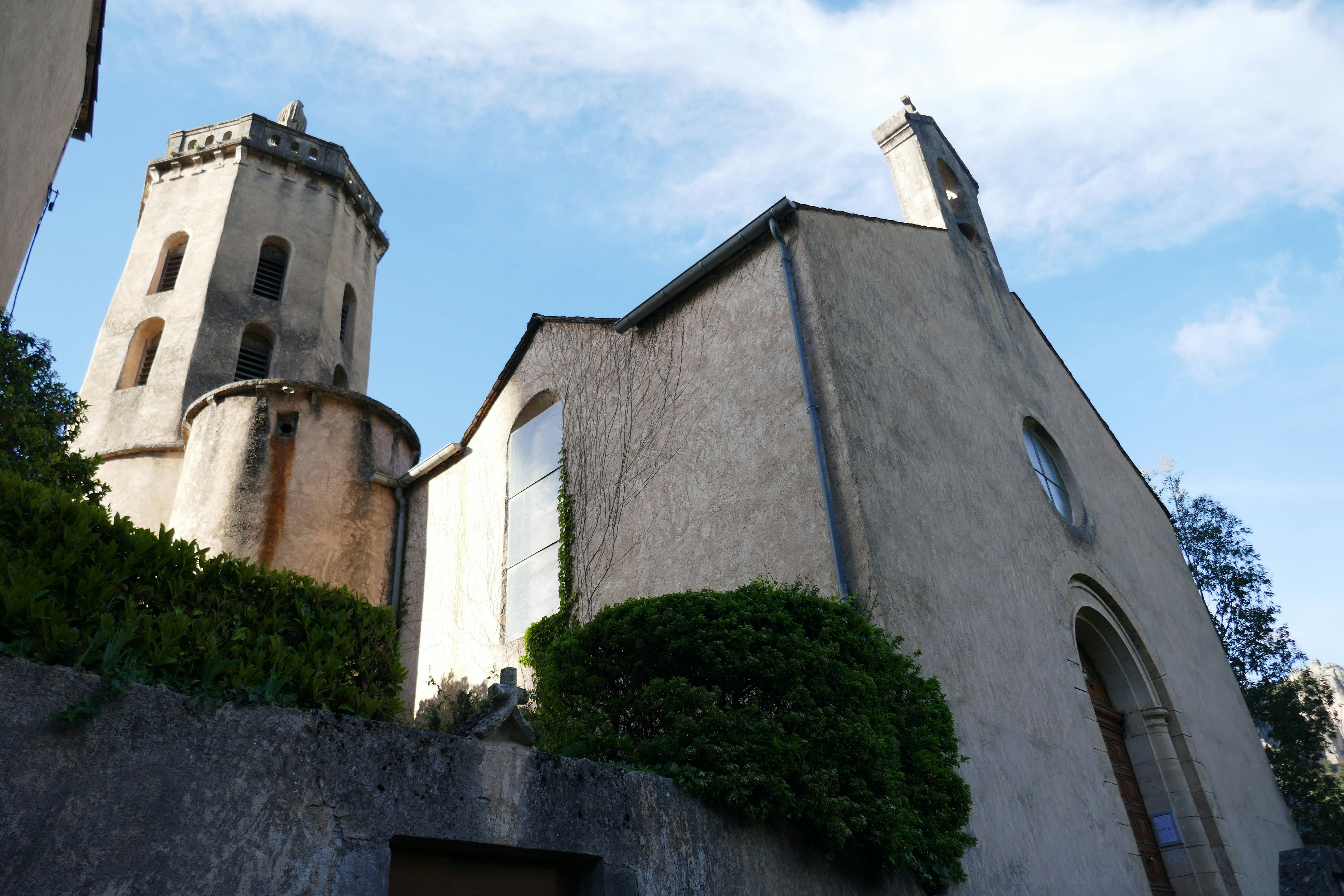 A building with a tower and a clock on it