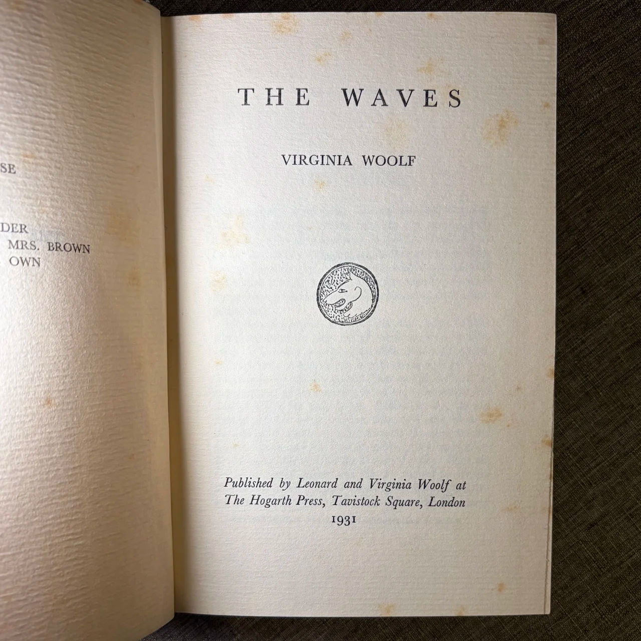 The Waves — First Edition 2