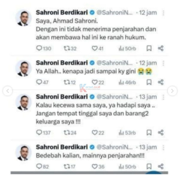 NasDem Tegaskan @sahroni_berdikari Berdikari di X, Bukan Milik Ahmad Sahroni: Fakta, Klarifikasi, dan Respons Publik